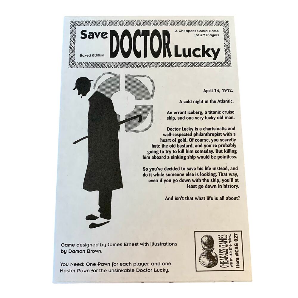 Save Doctor Lucky CheapAss Games James Ernest Complete EUC Mystery